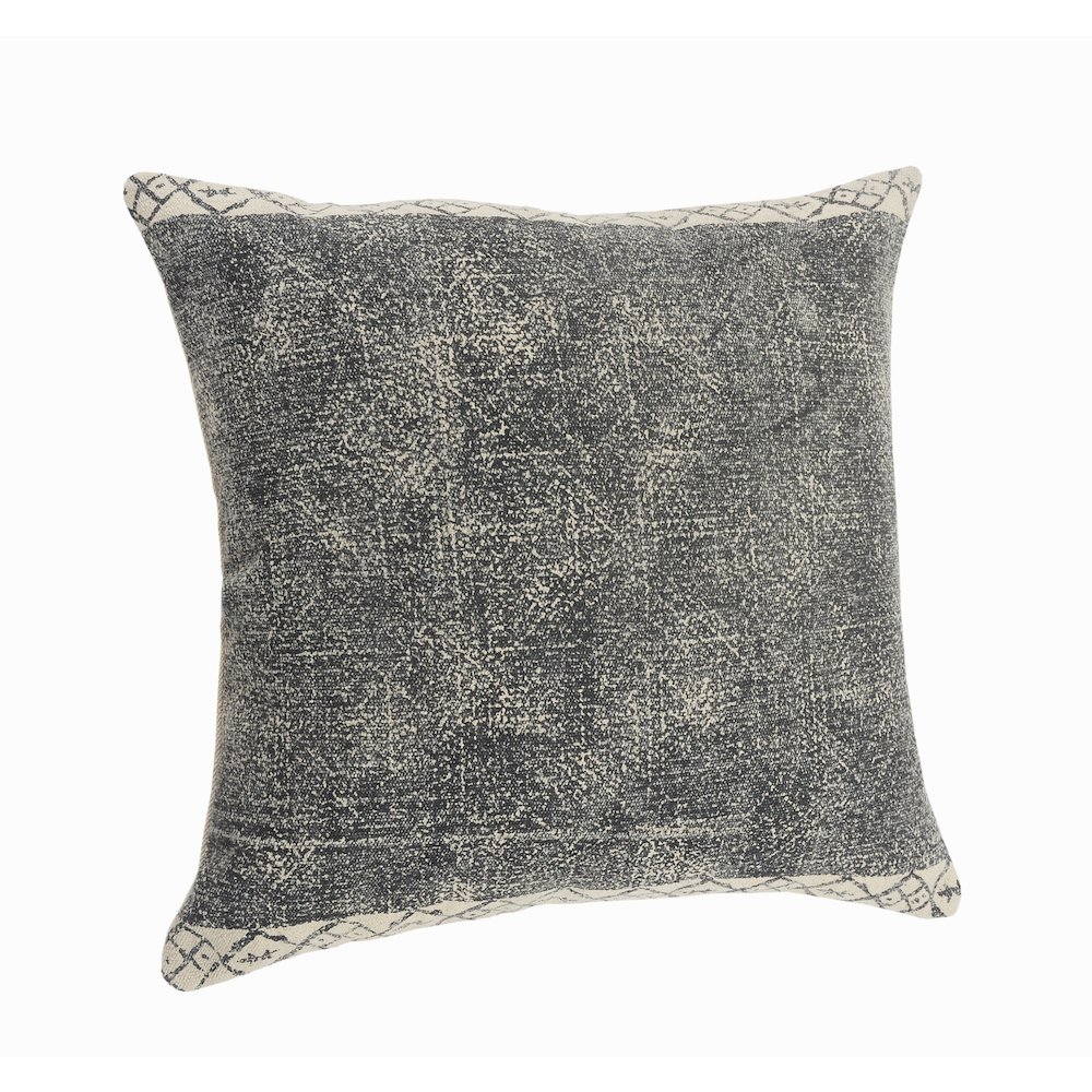 Bordered Modern Rustic Throw Pillow. Picture 3