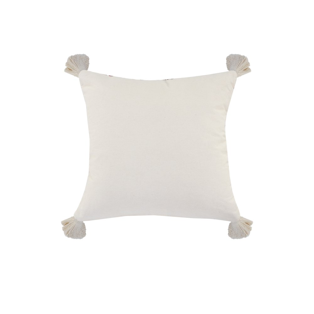 Dazzling Diamonds Chindi Throw Pillow with Tassels. Picture 6
