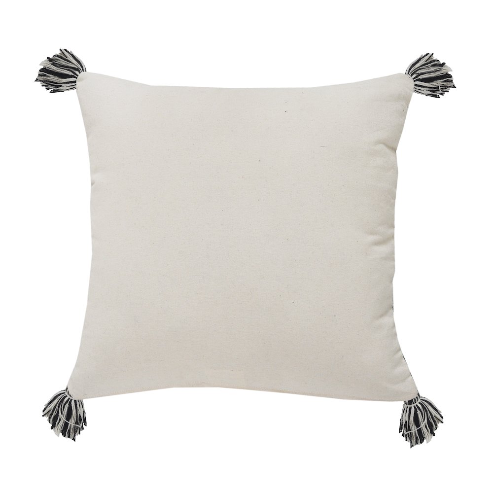 Elevate Cotton Pillow Set of 2 in Black/Gray, 20" x 20". Picture 8
