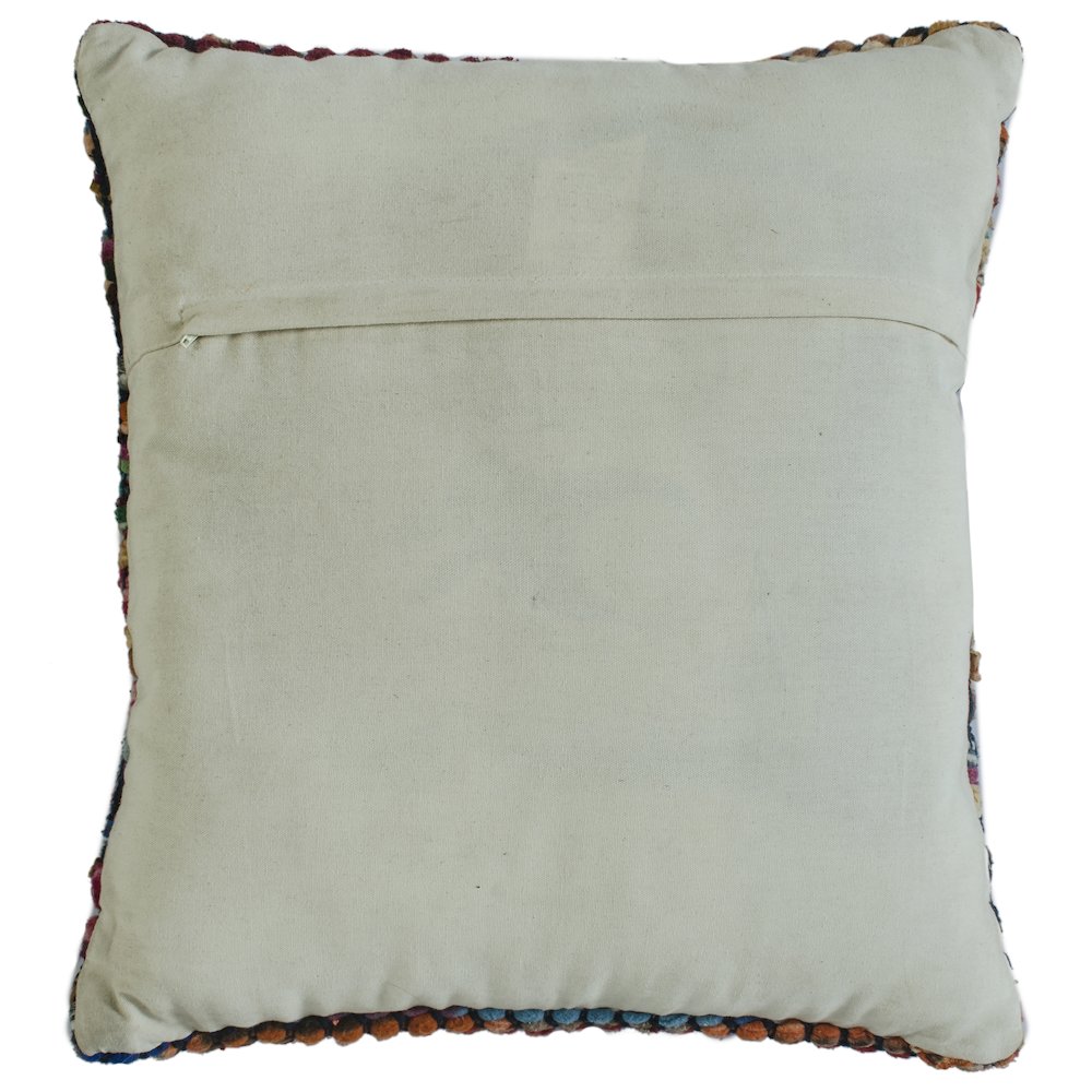 Multicolored Bohemian Geometric Throw Pillow. Picture 3