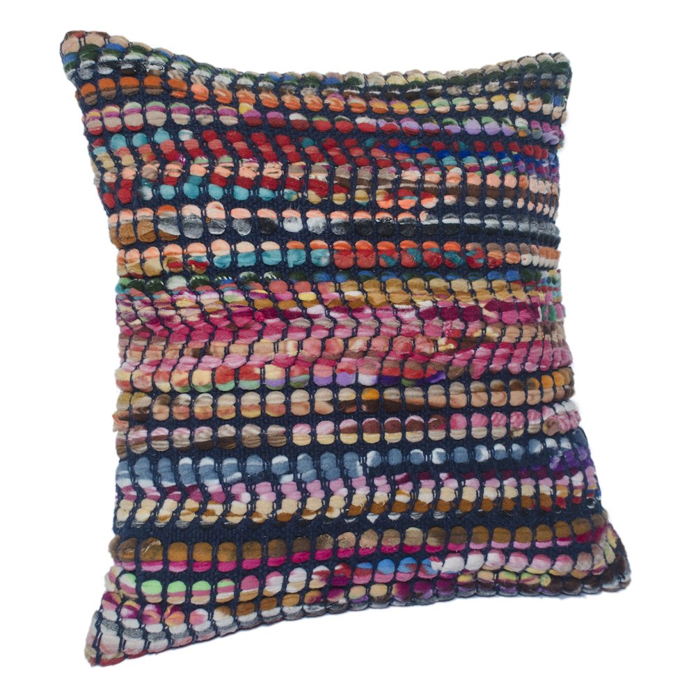 Multicolored Bohemian Geometric Throw Pillow. Picture 4