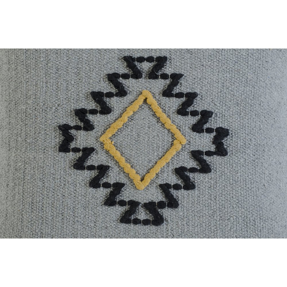 Scandinavian Diamond Motif Throw Pillow. Picture 2