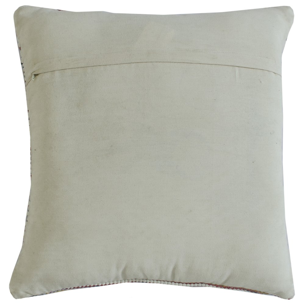 Multicolored Motif Striped Throw Pillow. Picture 3