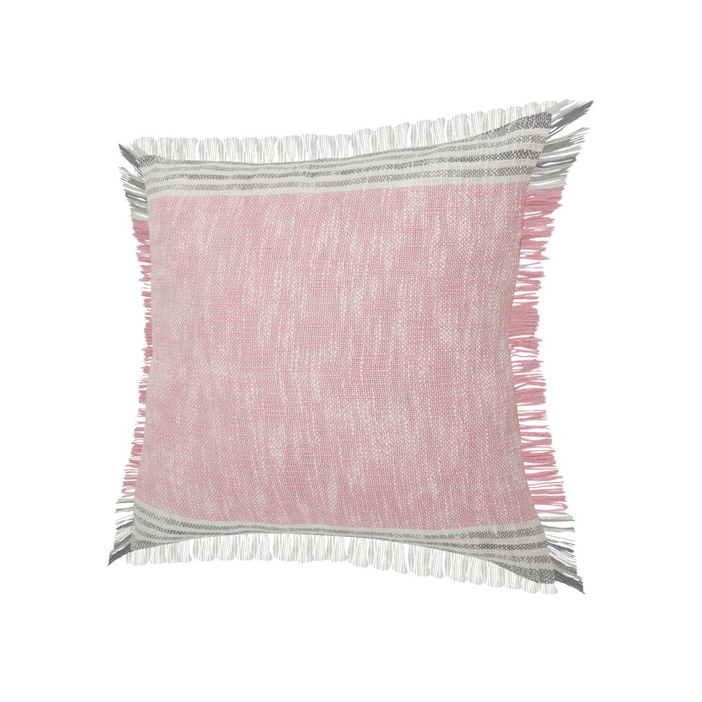 Stephanie Color block Casual Throw Pillow with Fringe. Picture 6