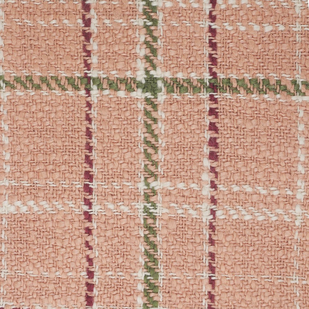 Berry Drew Plaid Throw Pillow with Fringe. Picture 2