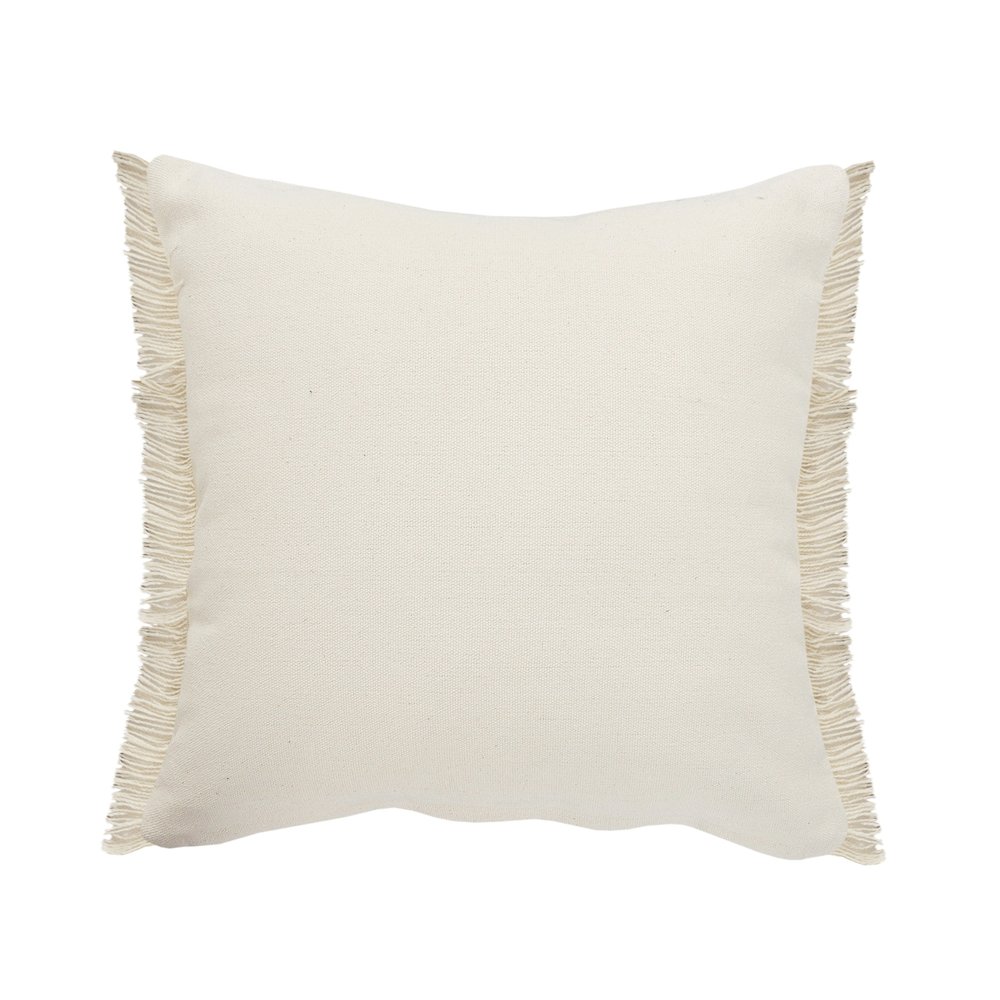 Ox Bay Blue/Tan Stripe Cotton Blend Pillow Cover. Picture 7