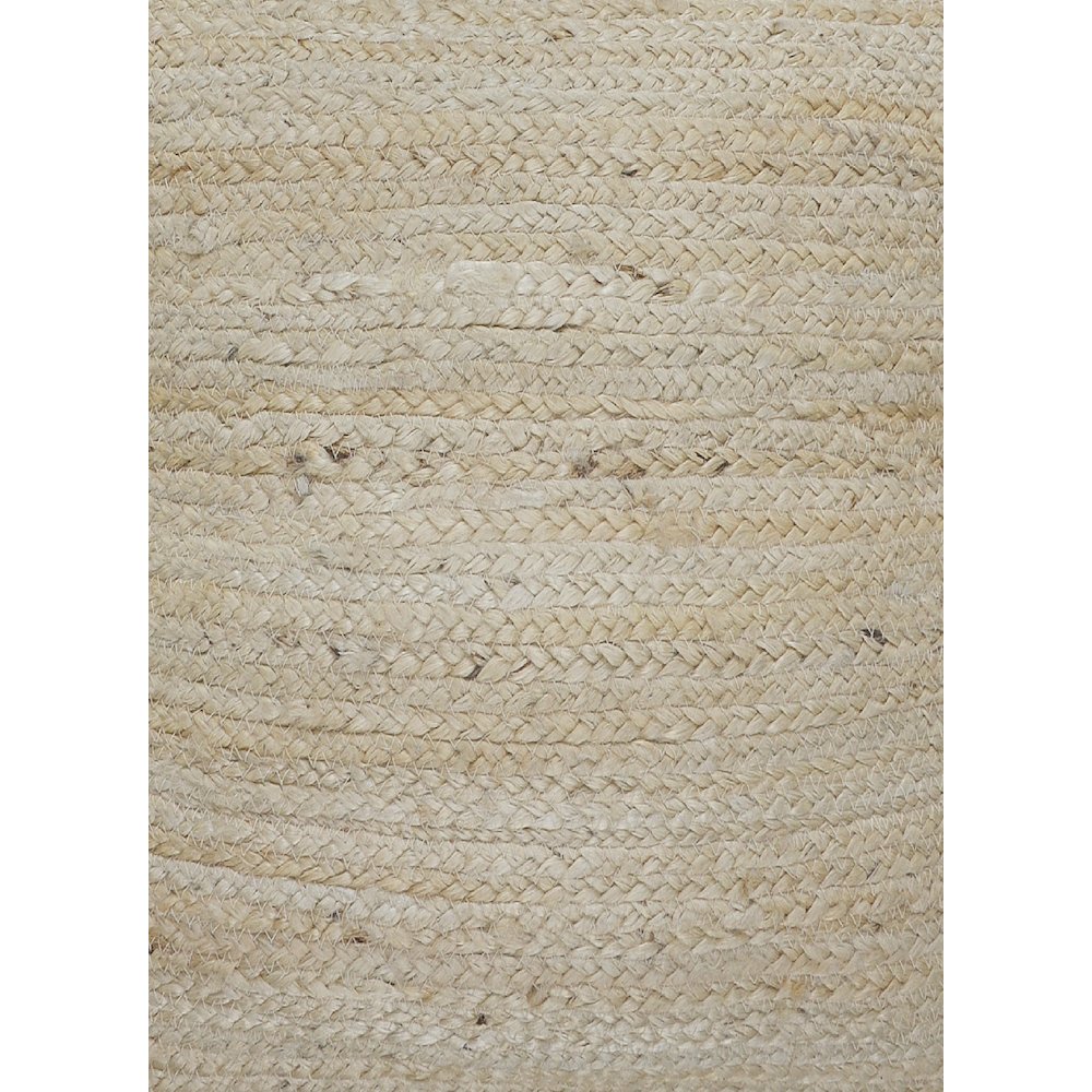 Natural Jute Throw Pillow with Pom Poms Border. Picture 2
