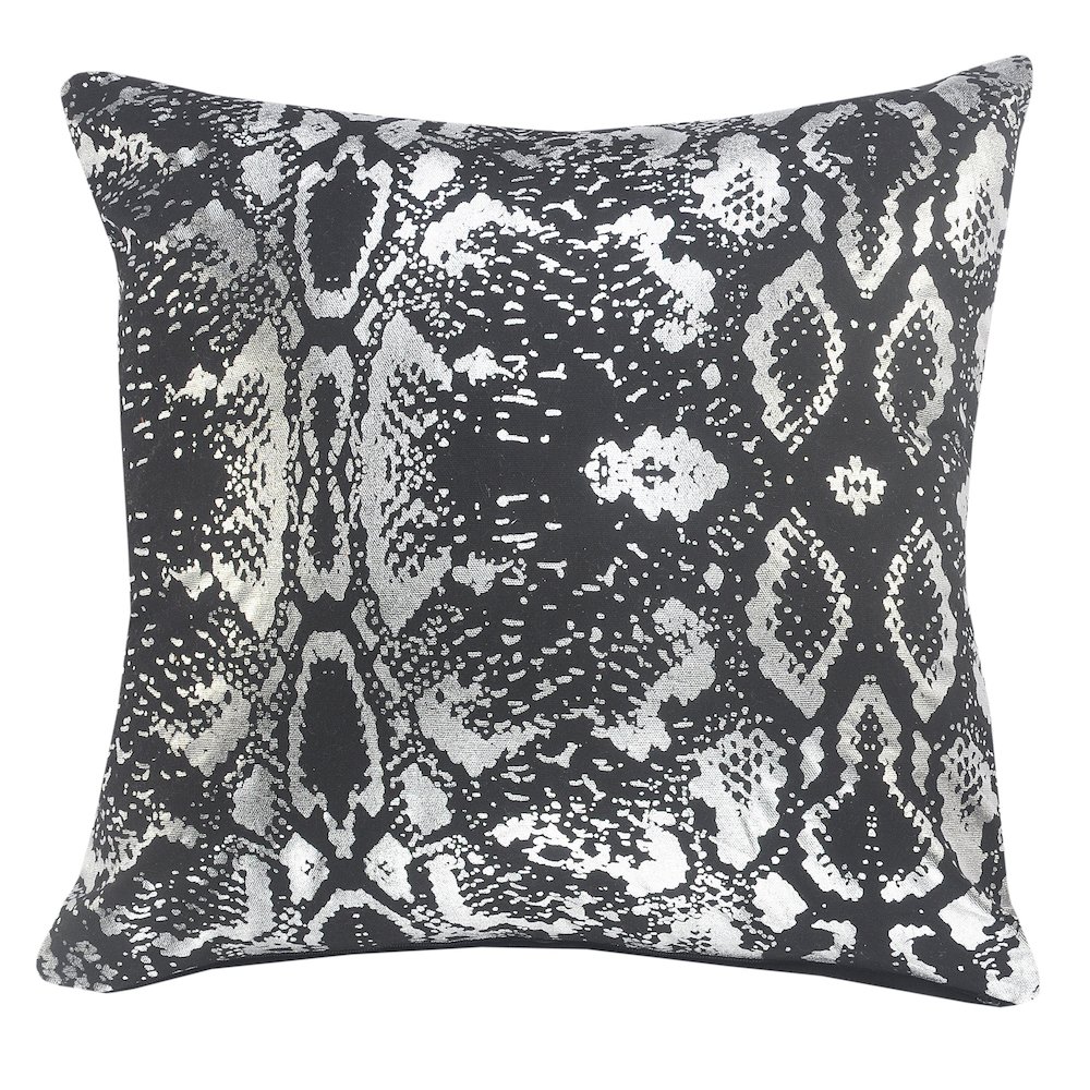 Metallic Snakeskin Throw Pillow. Picture 1