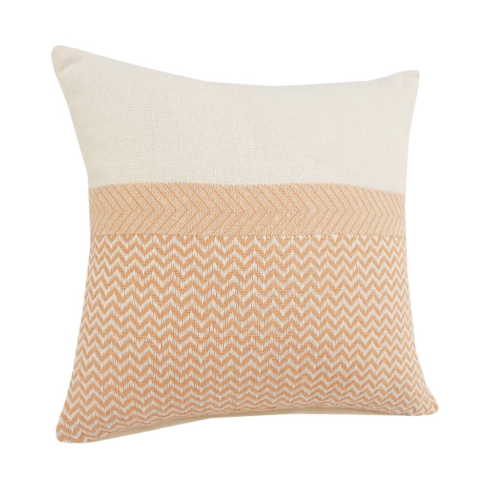 Chevron Chic Color Block Throw Pillow. Picture 5