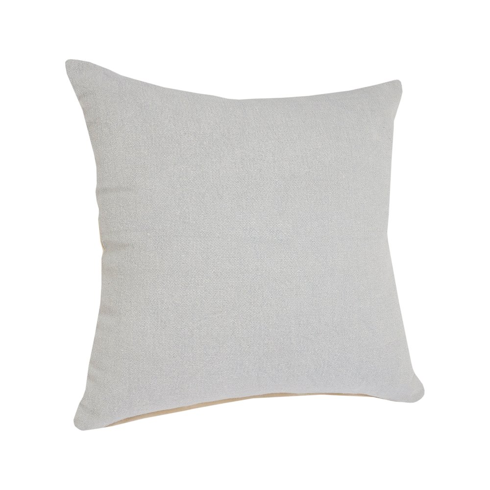 Soft Gray Solid Throw Pillow. Picture 5