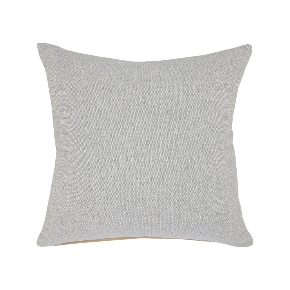 Soft Gray Solid Throw Pillow. Picture 1