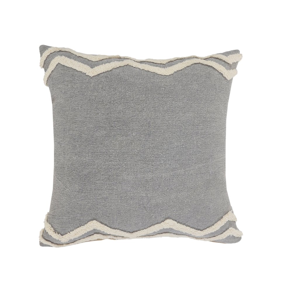 Soft Chevron Bordered Throw Pillow. Picture 1
