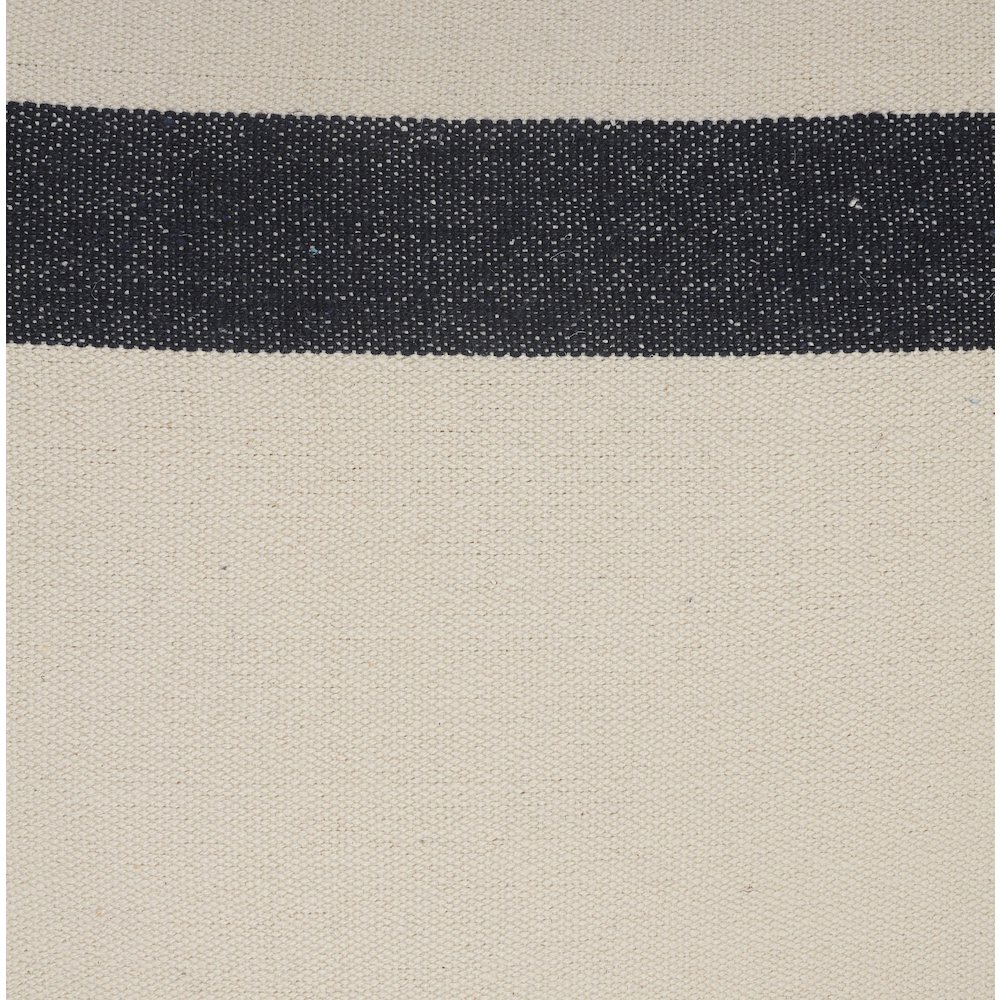 Ox Bay Blue/White Stripe All-Natural Cotton Pillow Cover. Picture 2