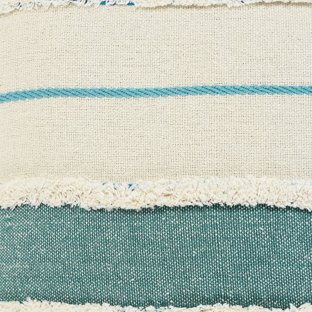 Turquoise Quarry Striped Throw Pillow. Picture 2