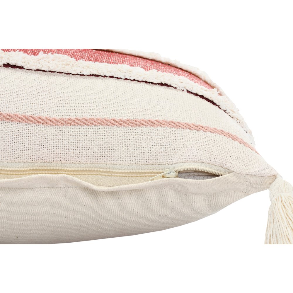 Garnet Quarry Striped Lumbar Throw Pillow. Picture 3