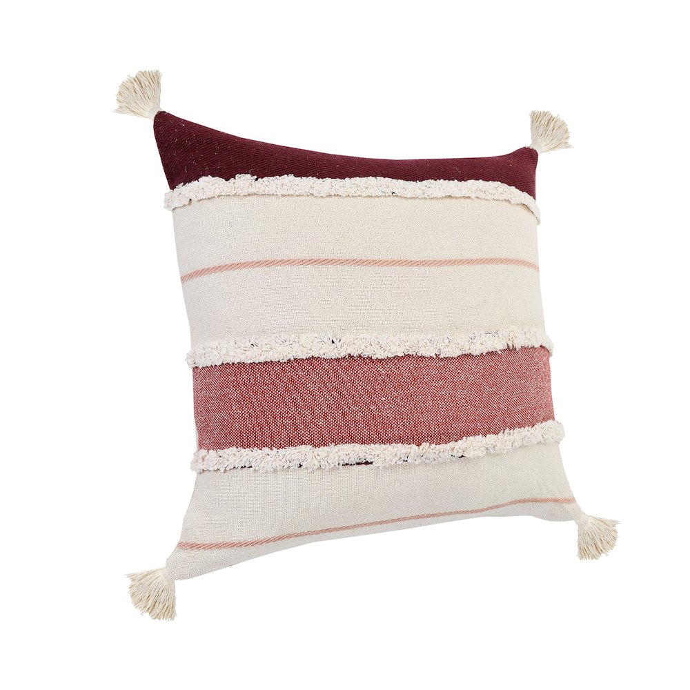 Garnet Quarry Striped Throw Pillow. Picture 4