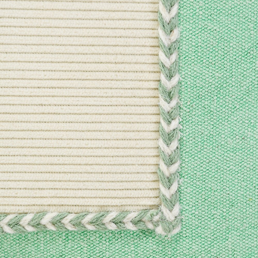 Pastel Green Riviera Framed Throw Pillow. Picture 2