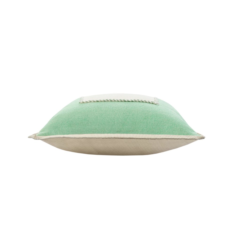 Pastel Green Riviera Framed Throw Pillow. Picture 6