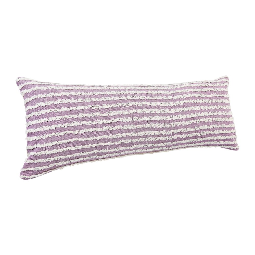 Lavender Mist Wispy Ways Lumbar Throw Pillow. Picture 4