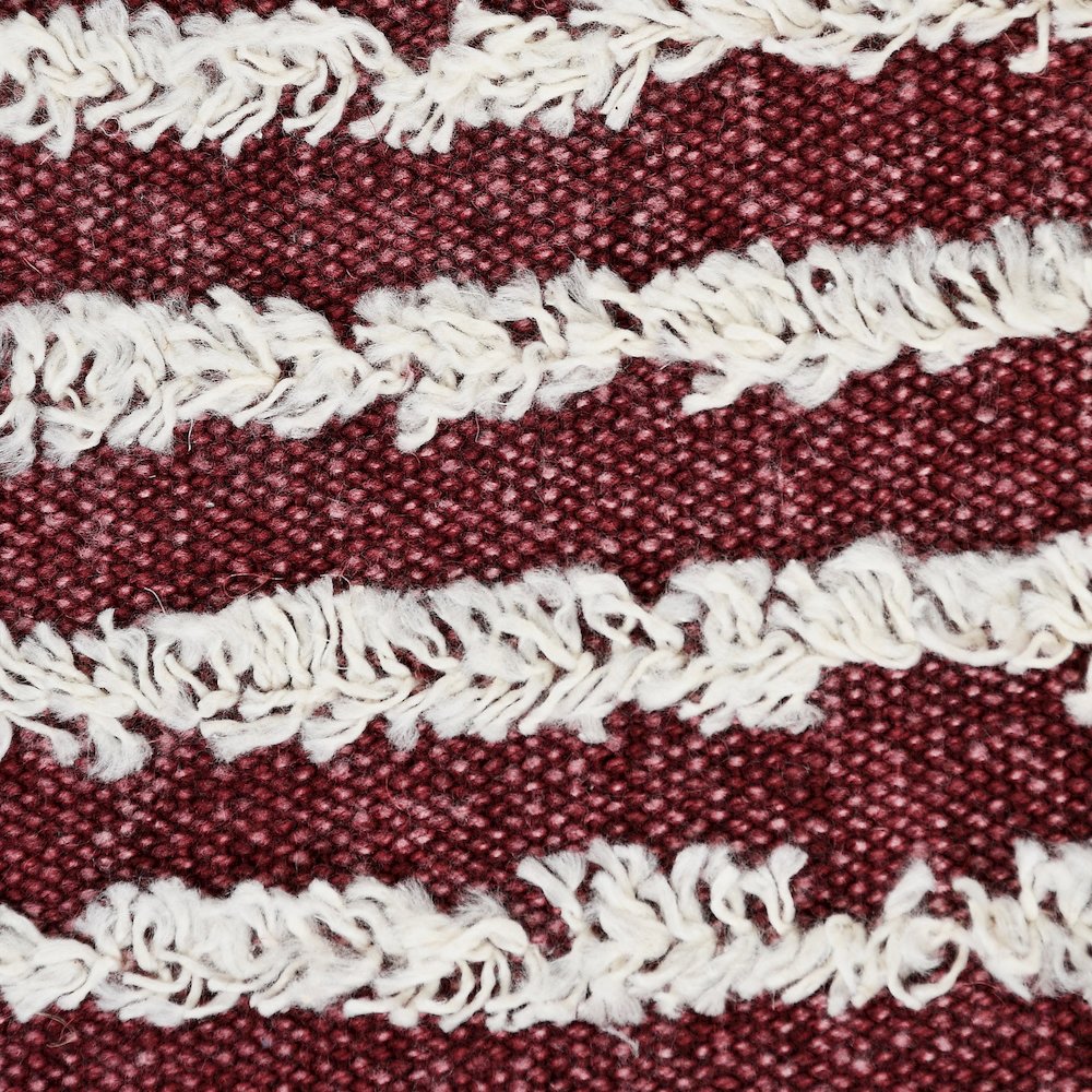 Merlot Red Wispy Ways Throw Pillow. Picture 2