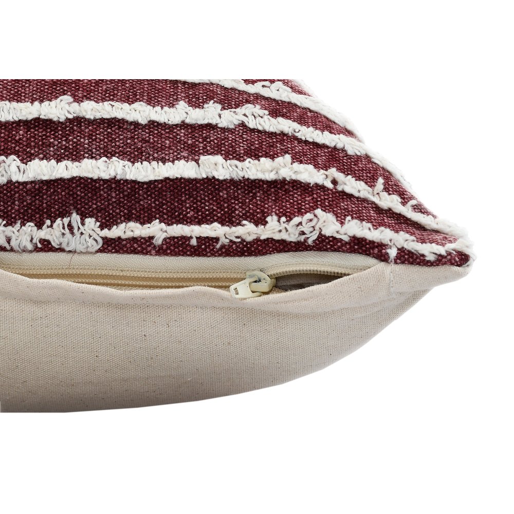 Merlot Red Wispy Ways Throw Pillow. Picture 3
