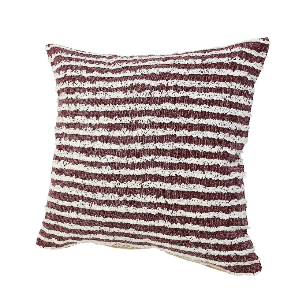 Merlot Red Wispy Ways Throw Pillow. Picture 5