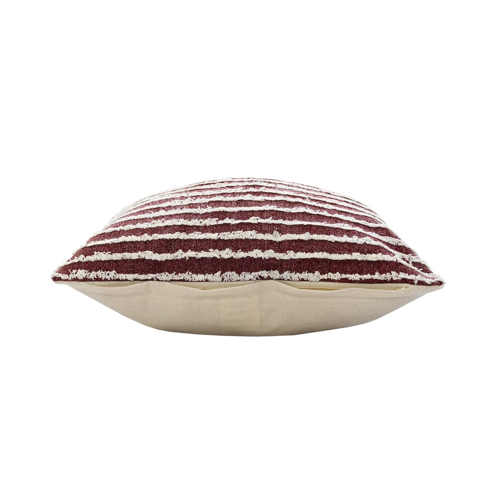 Merlot Red Wispy Ways Throw Pillow. Picture 6