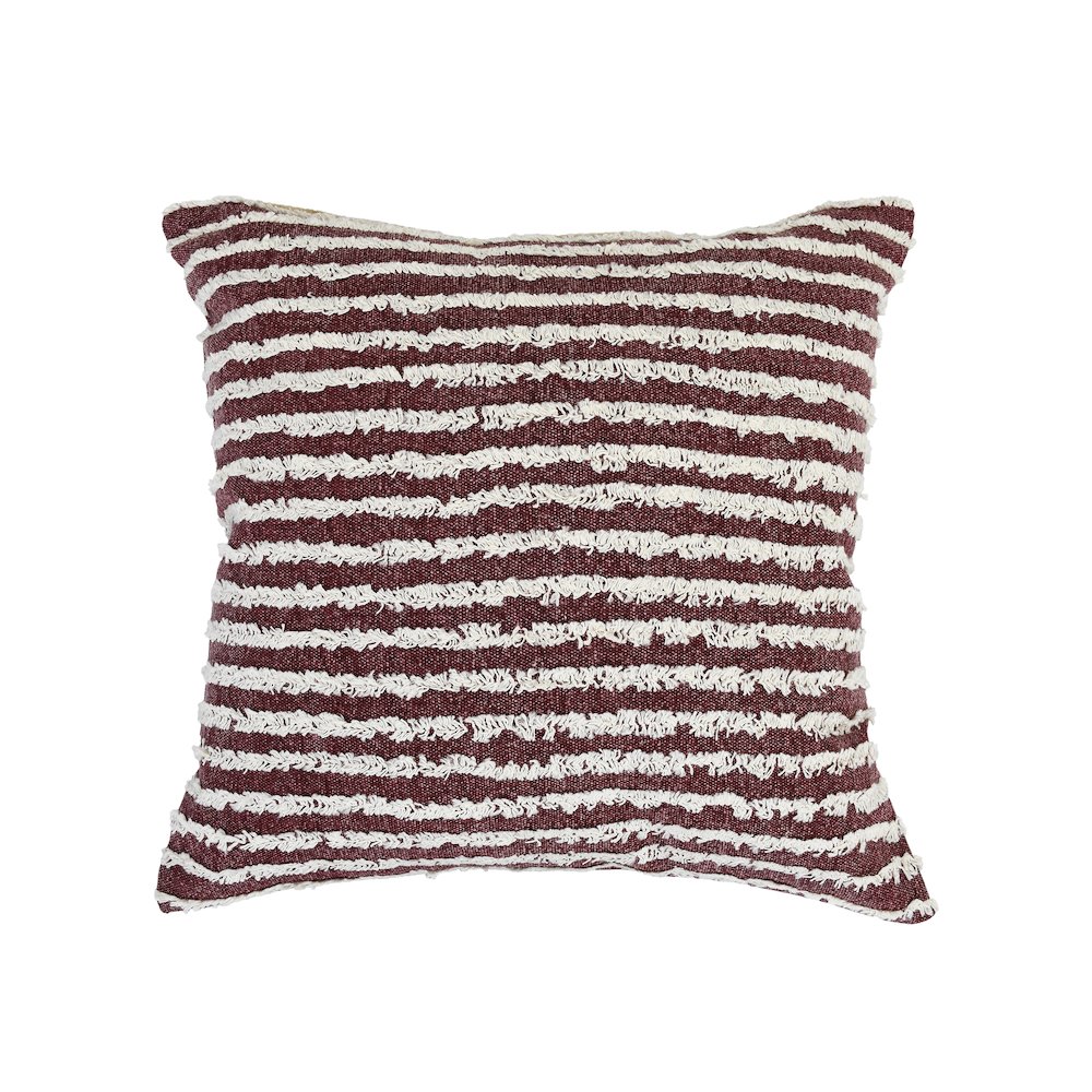 Merlot Red Wispy Ways Throw Pillow. Picture 1