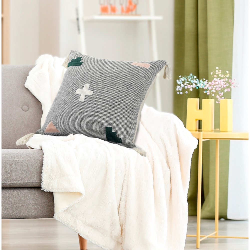 Sophisticated Blush Swiss Zeal Throw Pillow. Picture 9