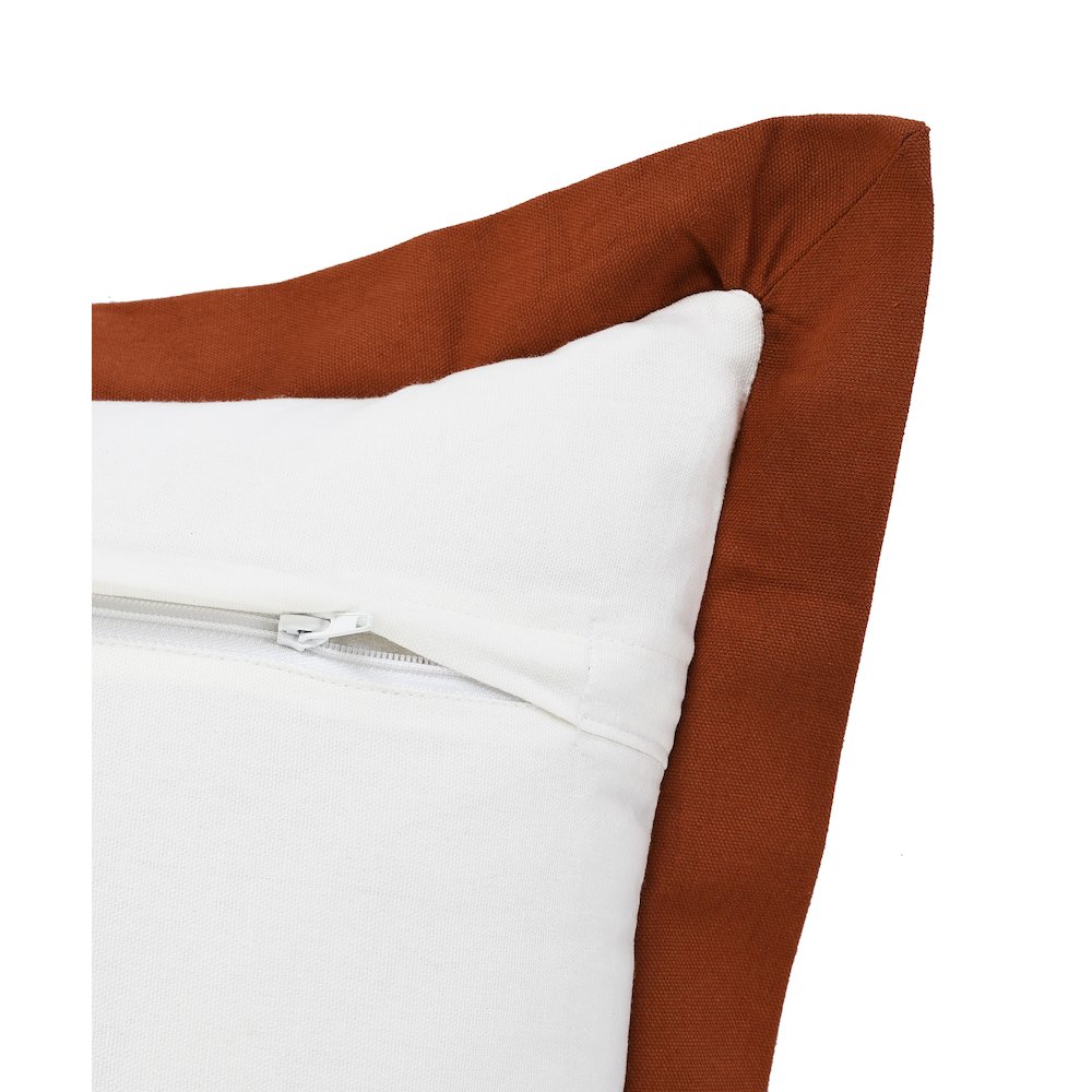 Bordered Flange Frame Lumbar Throw Pillow. Picture 3
