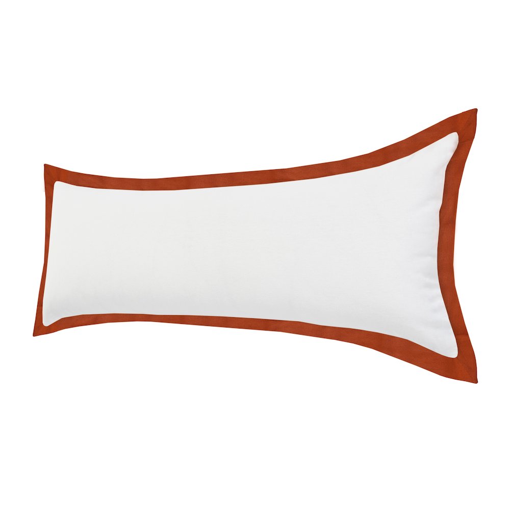 Bordered Flange Frame Lumbar Throw Pillow. Picture 5