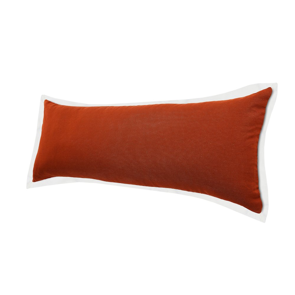 Bordered Flange Frame Lumbar Throw Pillow. Picture 5