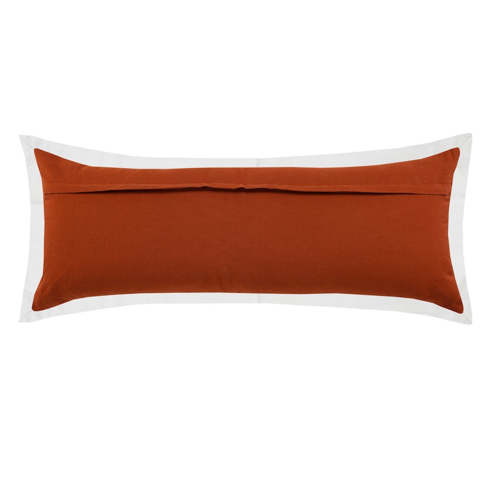 Bordered Flange Frame Lumbar Throw Pillow. Picture 7