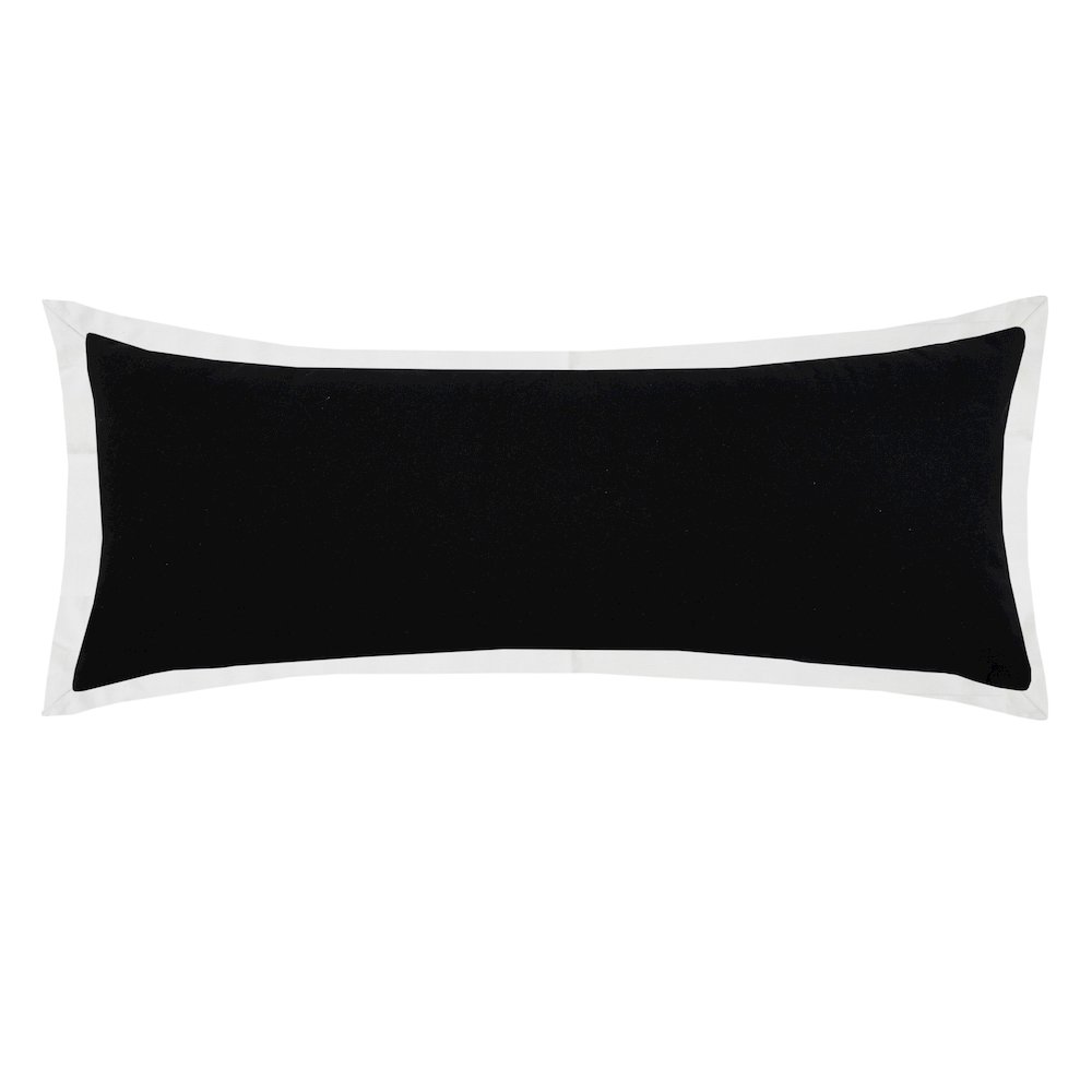 Bordered Flange Frame Lumbar Throw Pillow. Picture 1