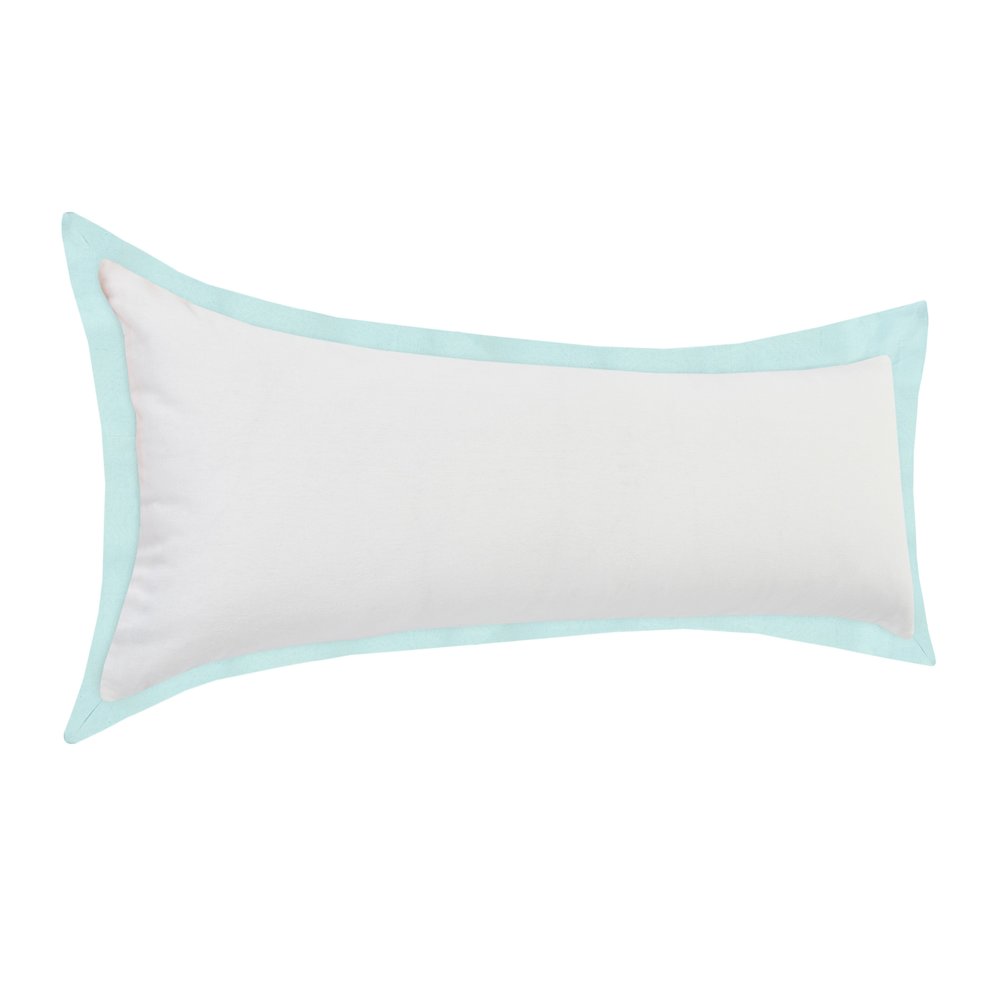 Bordered Flange Frame Lumbar Throw Pillow. Picture 4