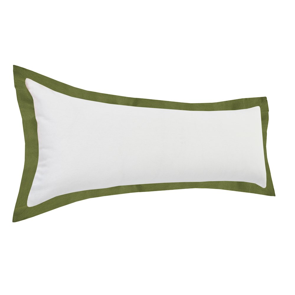 Bordered Flange Frame Lumbar Throw Pillow. Picture 4