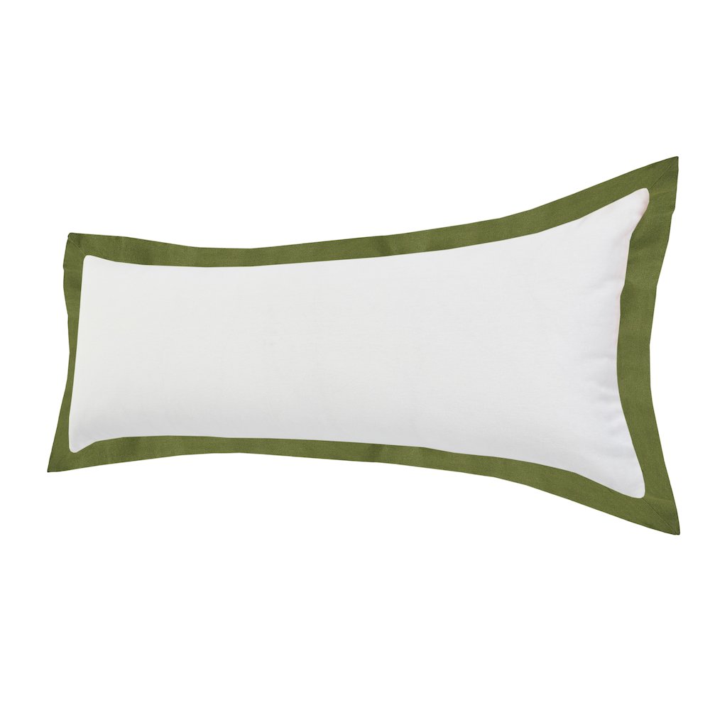 Bordered Flange Frame Lumbar Throw Pillow. Picture 5