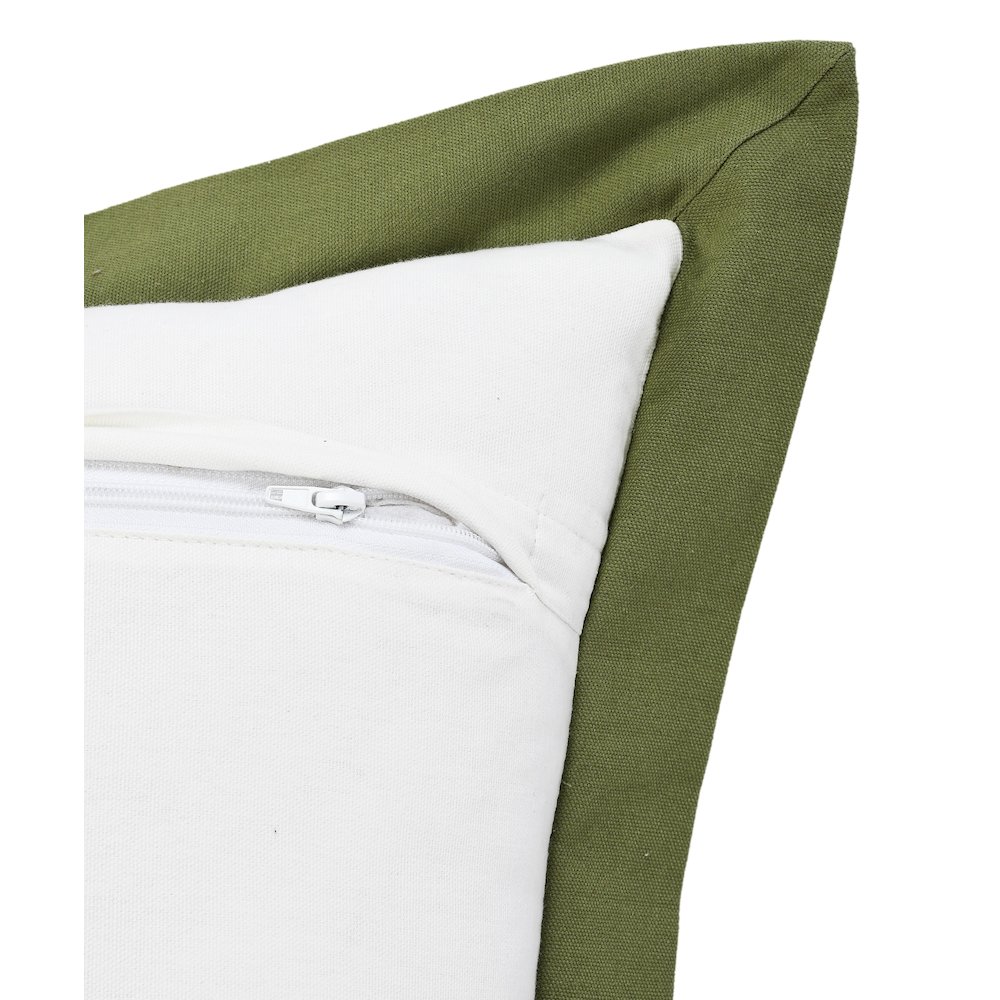 Bordered Flange Frame Throw Pillow. Picture 3