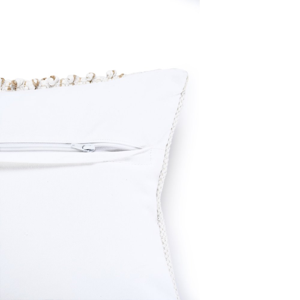 Bohemian Farmhouse Textured Knot Lumbar Throw Pillow. Picture 3