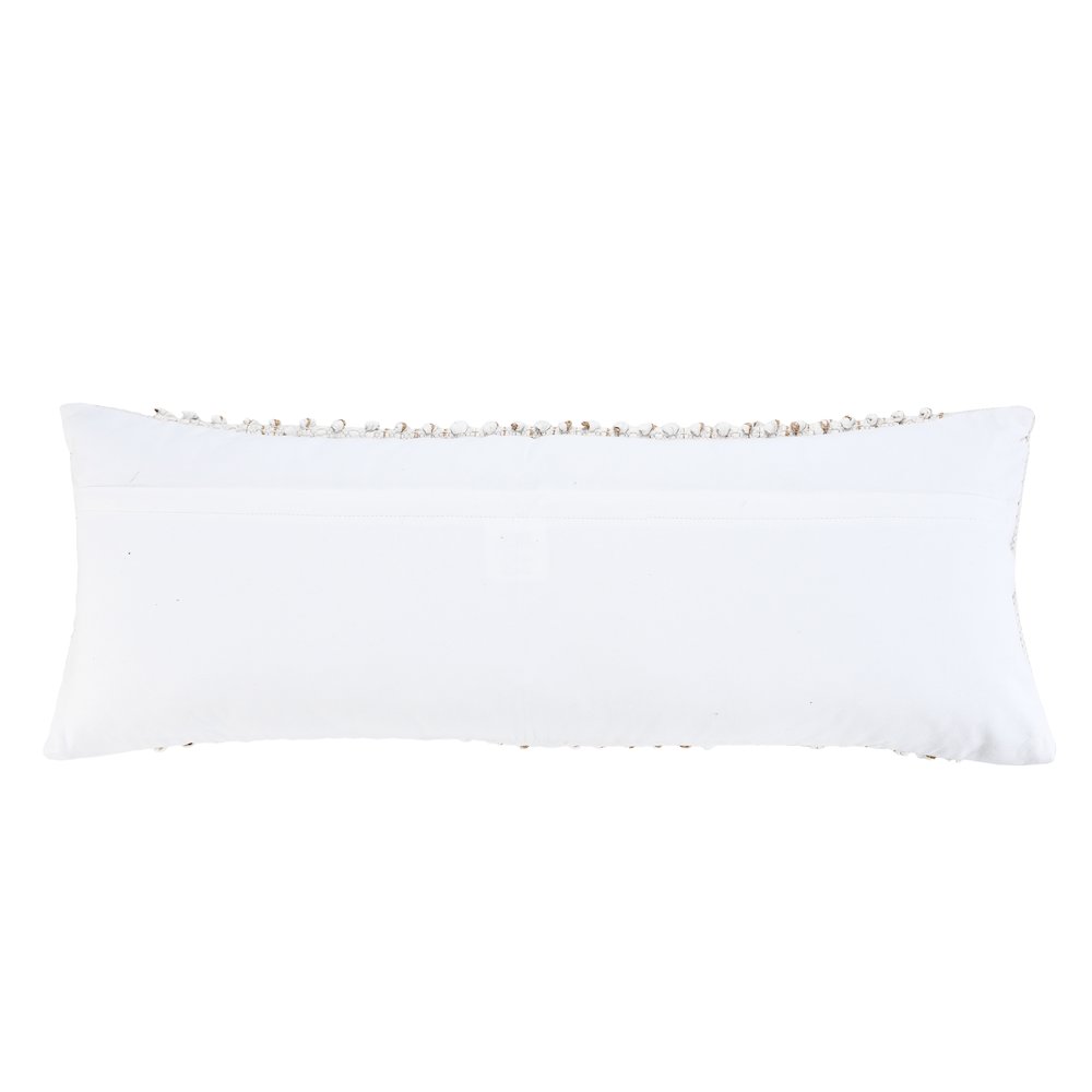 Bohemian Farmhouse Textured Knot Lumbar Throw Pillow. Picture 7