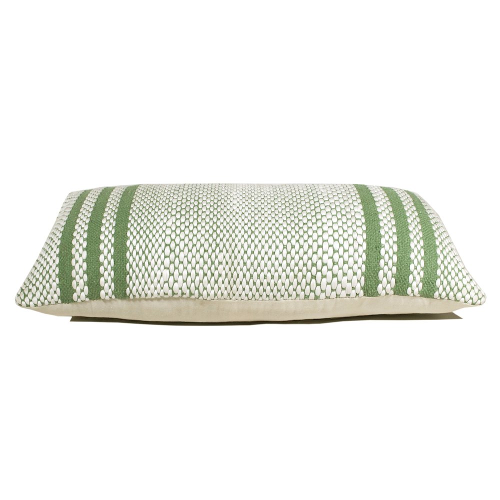 Evette Rios Mindy Striped Handwoven Cotton Blend Throw Pillow, Lumbar. Picture 6