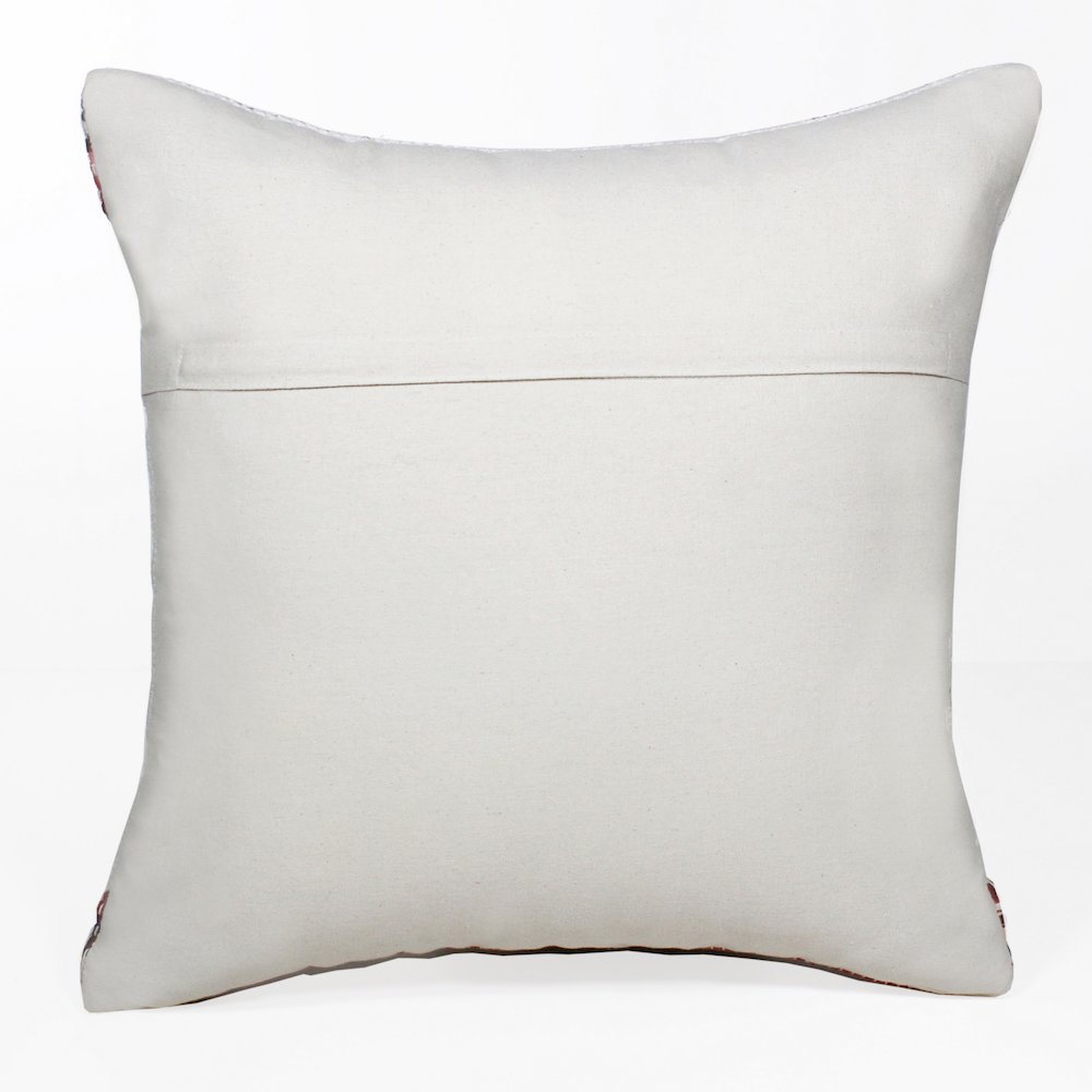 Boho Bordered Tesserae Mosaic Textile Throw Pillow. Picture 7