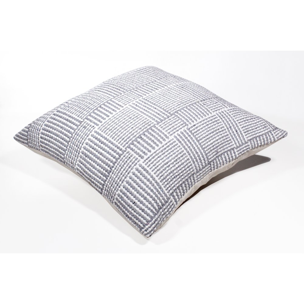 Modern Multi-Geometric Striped Throw Pillow. Picture 6