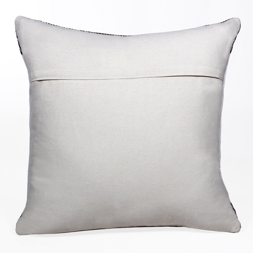Evette Rios Mindy Bordered/Geometric Stripe Cotton Blend Throw Pillow. Picture 7