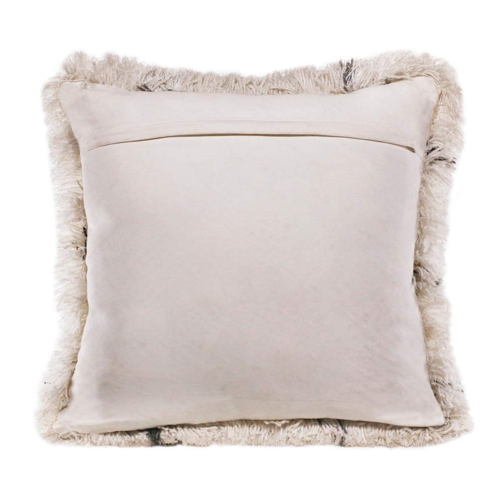 Soft Shag Diamond Criss Cross Throw Pillow. Picture 7