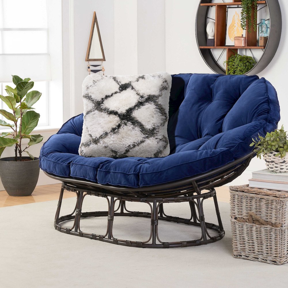 Soft Shag Diamond Criss Cross Throw Pillow. Picture 9