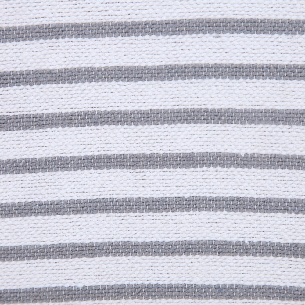 Basic Balanced Striped Throw Pillow with Tassels. Picture 2