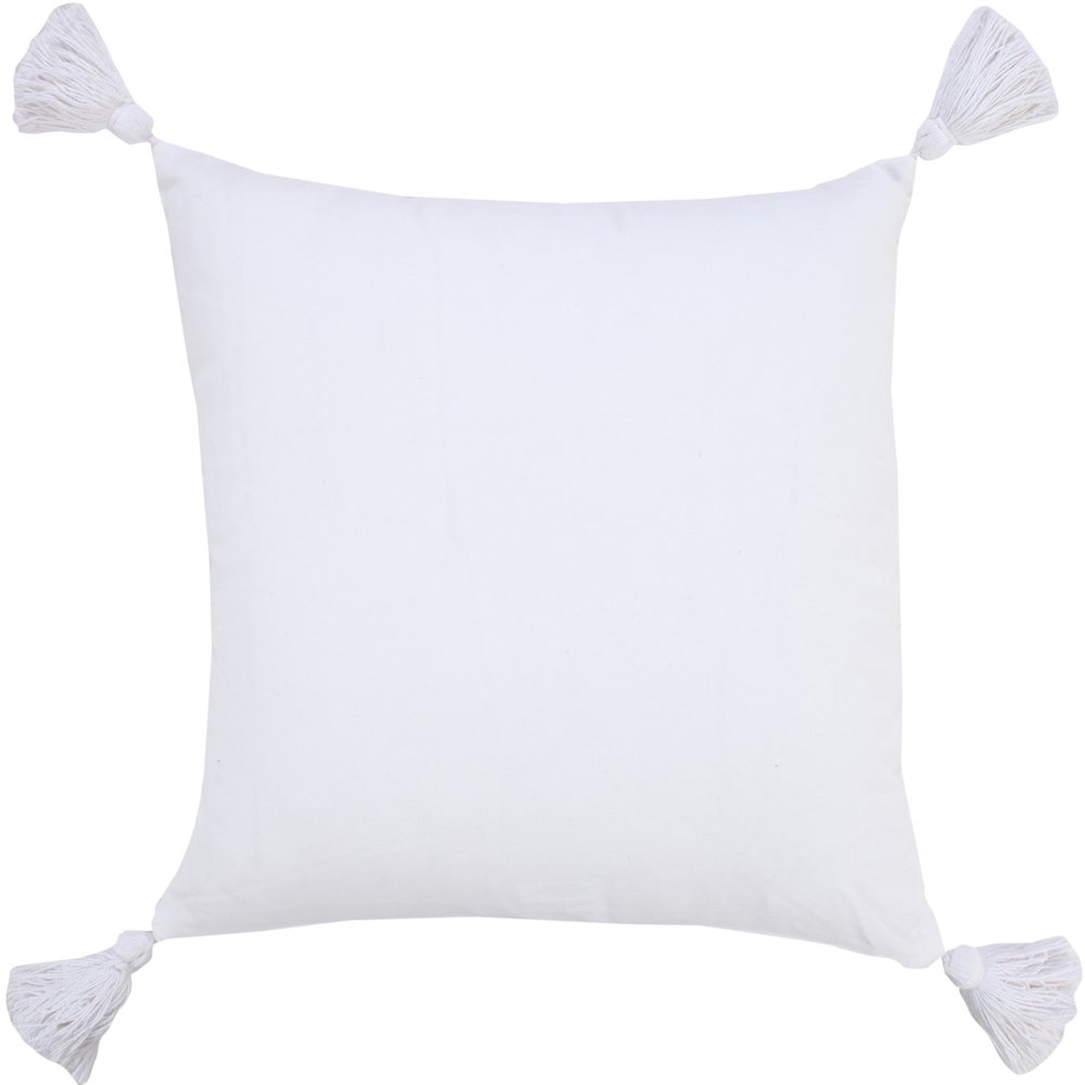 Basic Balanced Striped Throw Pillow with Tassels. Picture 7