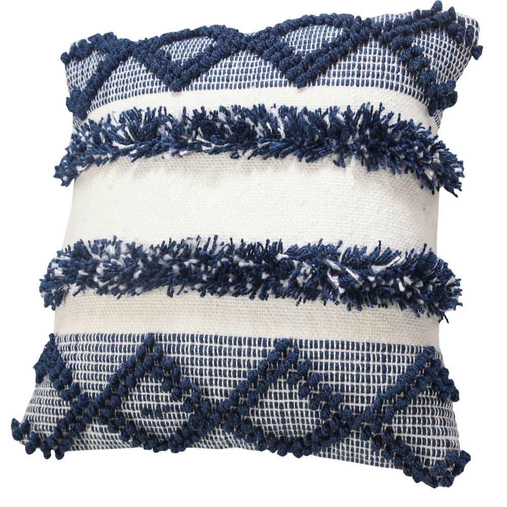 Textured Diamond Twist Striped Throw Pillow. Picture 5