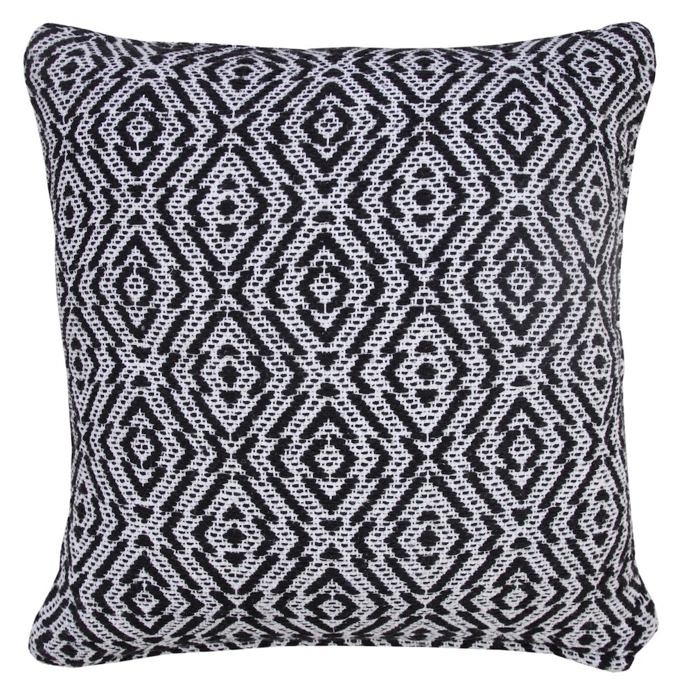 Modern Mirrored Diamond Geometric Throw Pillow. Picture 7